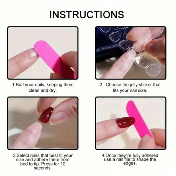 Transform Your Nails with 24pcs Short Square Solid color Hot Pink Full Cover - Picture 2 of 3